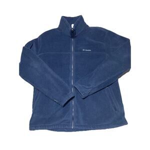 Columbia Jacket Mens Extra Large Blue Interchange Fleece Full Zip Outdoors XL